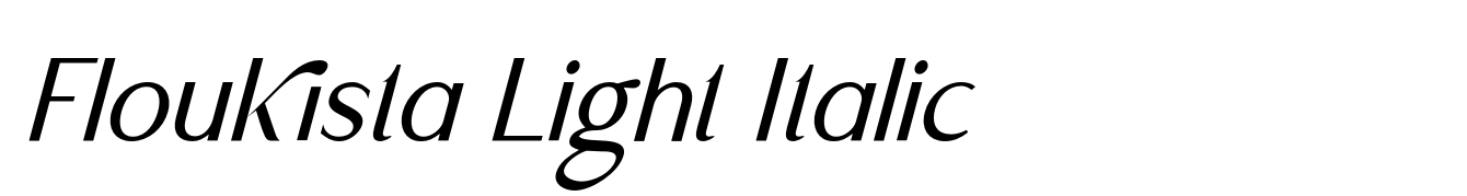 Floukista Light Italic